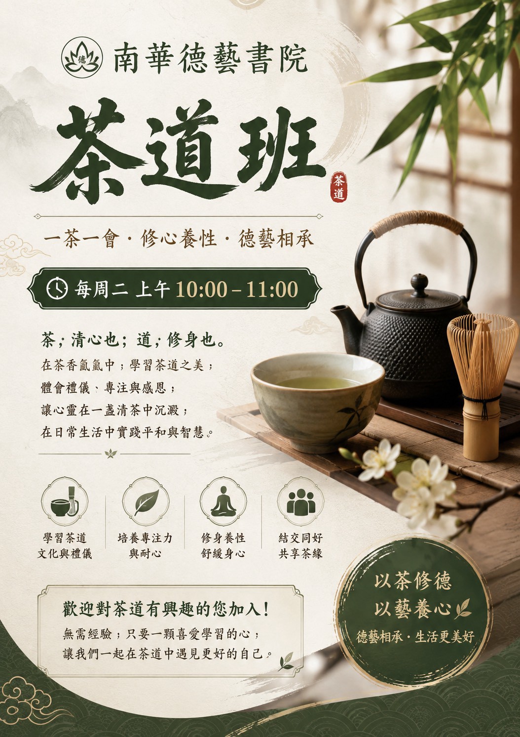 南華德藝書院 茶道班