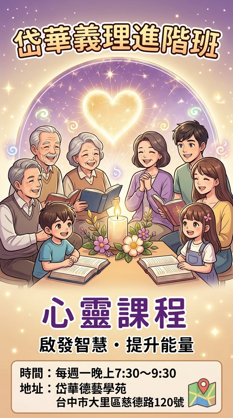 岱華德藝學苑 義理進階班 心靈課程